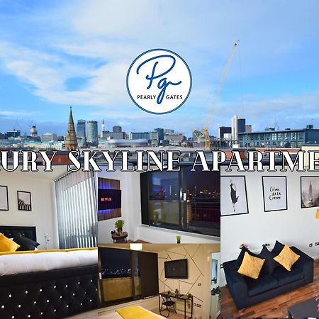 Penthouse - Amazing City Skyline Views - Balcony - Free Extra 2 Hours - Free Parking - Utilita Arena - Bullring Shopping - New St Station- Super King Size Bed برمنغهام المظهر الخارجي الصورة