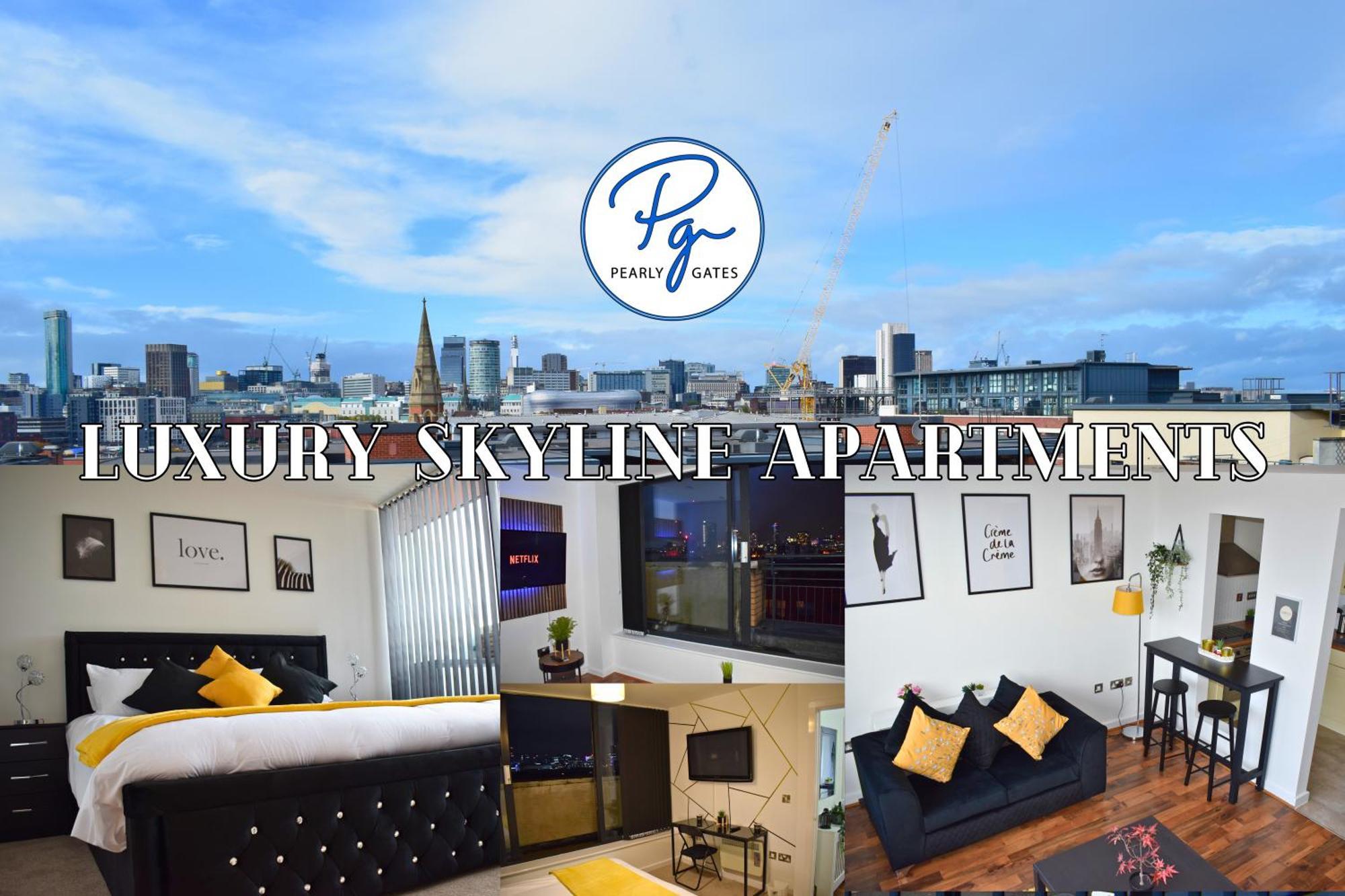 Penthouse - Amazing City Skyline Views - Balcony - Free Extra 2 Hours - Free Parking - Utilita Arena - Bullring Shopping - New St Station- Super King Size Bed برمنغهام المظهر الخارجي الصورة